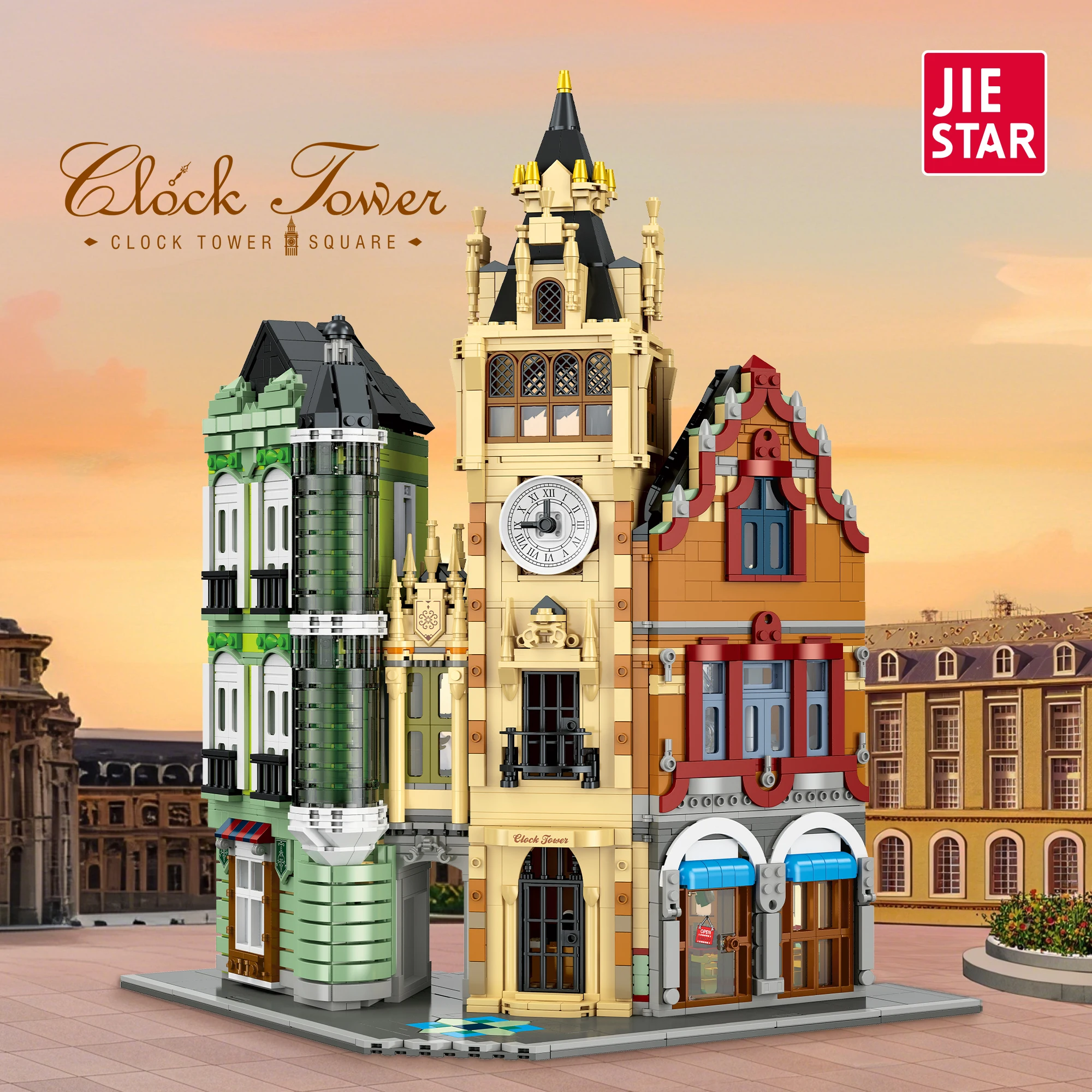 Creative Clock Tower Square Building Block Street view European Modular Architecture kids boys Toy puzzle Christmas Gift 3023PCS
Creative Clock Tower Square Building Block Street view European Modular Architecture kids boys Toy puzzle Christmas Gift 3023PCS