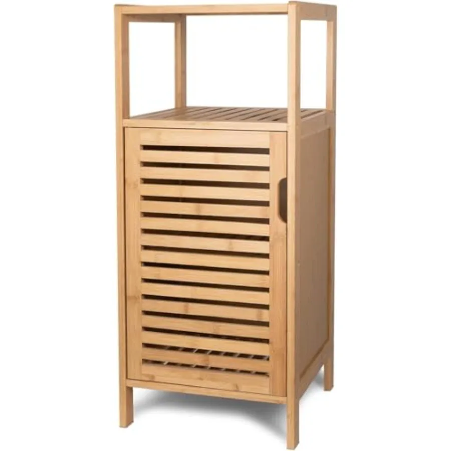 Bathroom Bamboo Storage Cabinet, Freestanding Floor Cabinet with Door and Shelf for Bathroom, Living Room, Bedroom, Hallway, Ki
Bathroom Bamboo Storage Cabinet, Freestanding Floor Cabinet with Door and Shelf for Bathroom, Living Room, Bedroom, Hallway, Ki