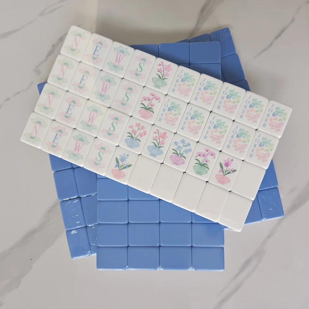 Light Blue Portable Travel 4-Layer Acrylic 160 Mahjong Game Tiles American Mahjong Set for Adult Family Party Game Surprise Gift
Light Blue Portable Travel 4-Layer Acrylic 160 Mahjong Game Tiles American Mahjong Set for Adult Family Party Game Surprise Gift