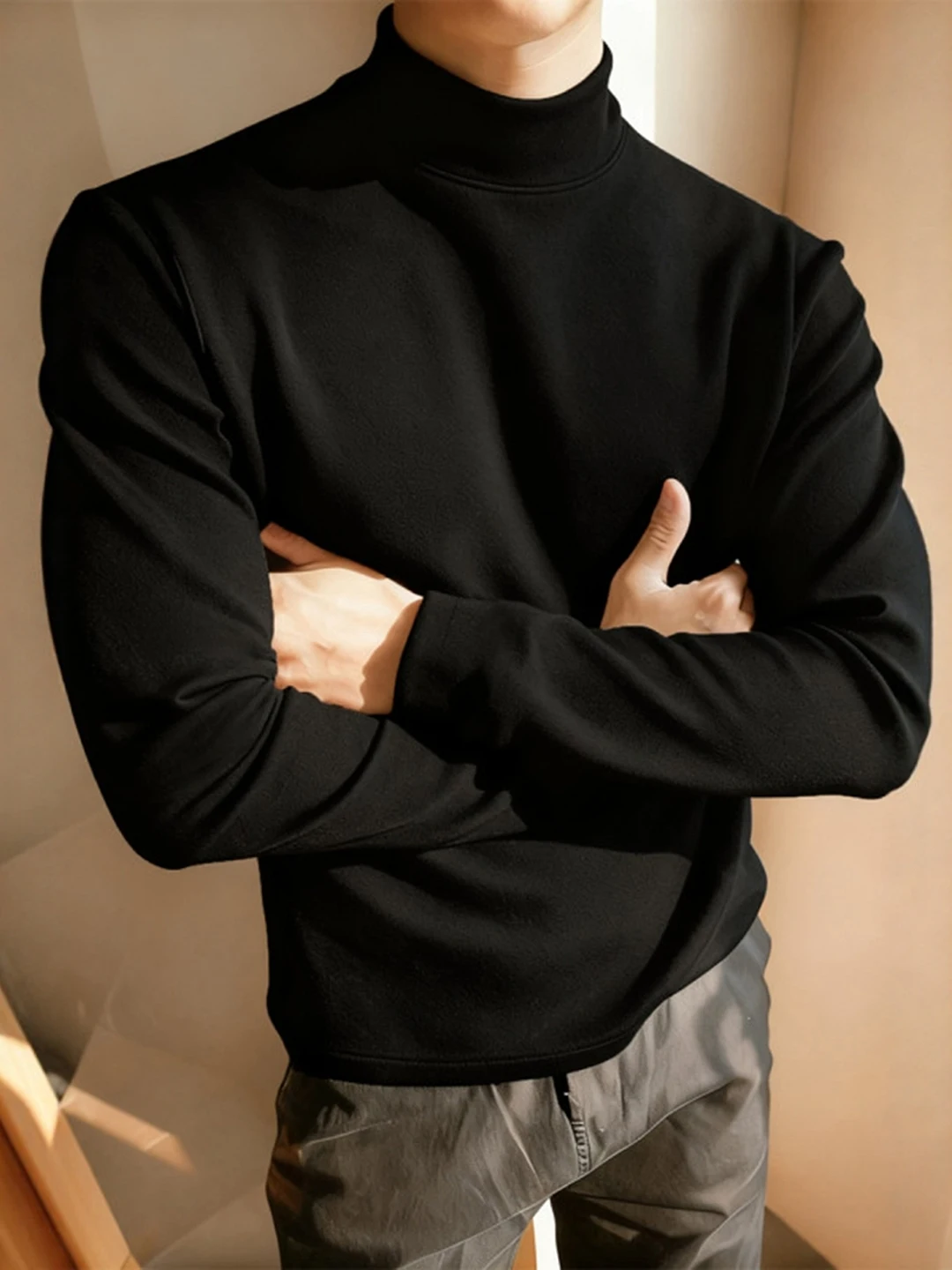 Мужская теплая базовая футболка с длинным рукавом из немецкого бархата, осенне-зимняя, повседневная, дышащая, для ношения под одеждой
Мужская теплая базовая футболка с длинным рукавом из немецкого бархата, осенне-зимняя, повседневная, дышащая, для ношения под одеждой