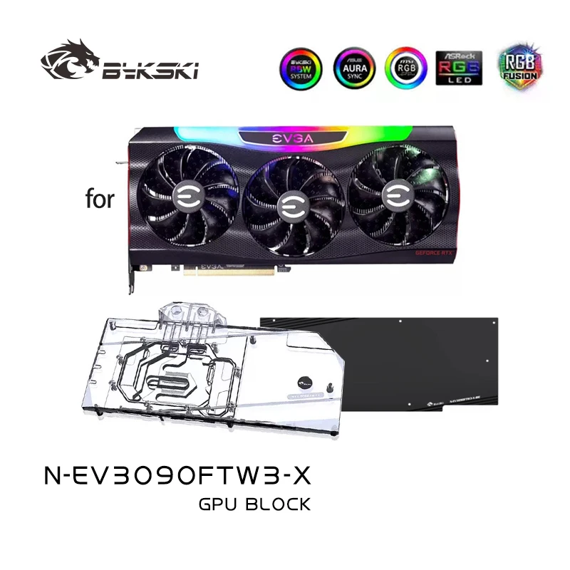 Bykski Water Block Use for EVGA RTX3080 / RTX 3090 FTW3 ULTRA GAMIN GPU Card Full Cover Design/ Copper Cooler N-EV3090FTW3-X
Bykski Water Block Use for EVGA RTX3080 / RTX 3090 FTW3 ULTRA GAMIN GPU Card Full Cover Design/ Copper Cooler N-EV3090FTW3-X