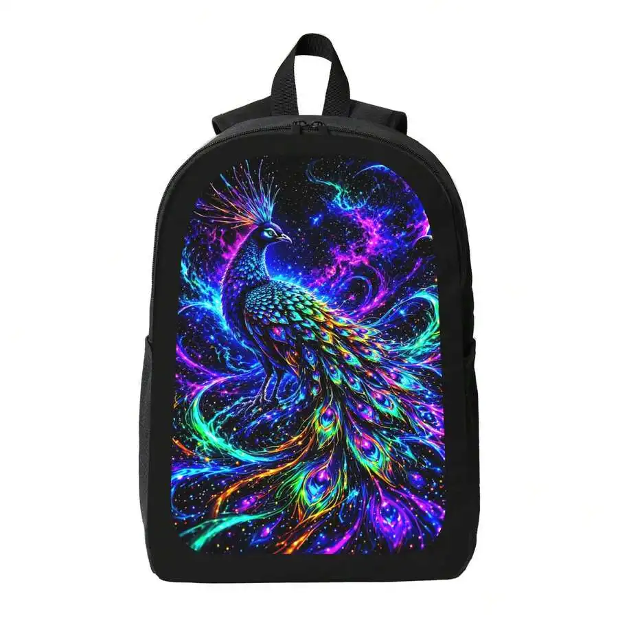 Neon Peacock Print Backpack Stylish Casual Daypack Lightweight Durable For Men Women
Neon Peacock Print Backpack Stylish Casual Daypack Lightweight Durable For Men Women