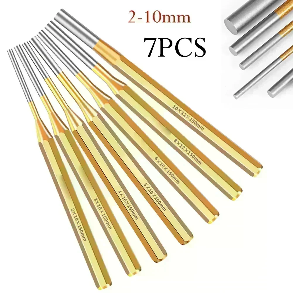 7PCS 2-10mm Roll Pin PunchTool Remover Heavy Duty Chisel Cone Punch Watch Repair For Machinery Maintenance Hardware Accessories
7PCS 2-10mm Roll Pin PunchTool Remover Heavy Duty Chisel Cone Punch Watch Repair For Machinery Maintenance Hardware Accessories