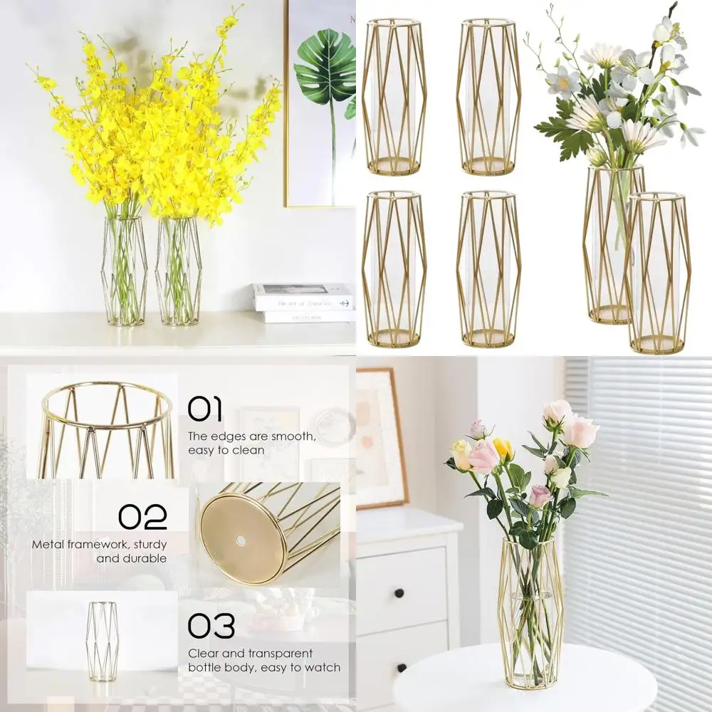 11 прозрачных стеклянных подсвечников с геометрическими металлическими подставками для элегантных центральных элементов и обеденных столов
11 прозрачных стеклянных подсвечников с геометрическими металлическими подставками для элегантных центральных элементов и обеденных столов