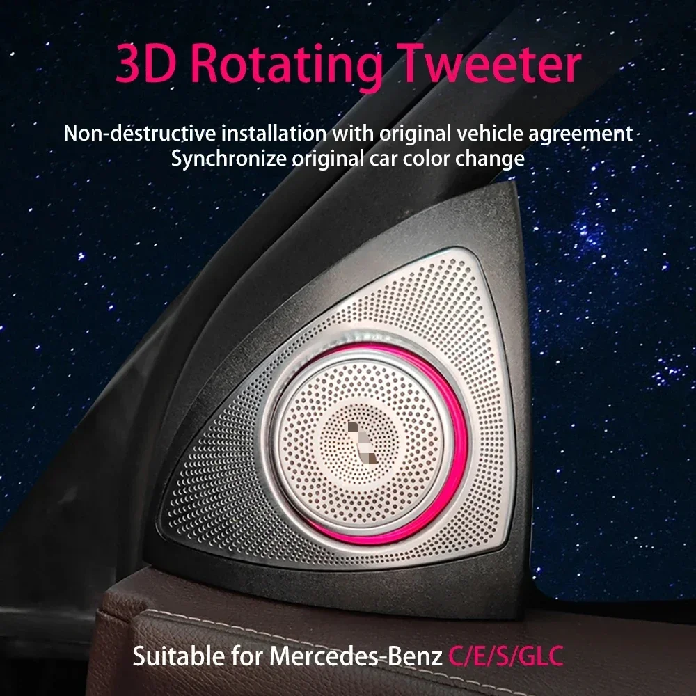 For Mercedes Benz E-class W213 3D Rotating Tweeter Speaker Interior Modification Upgrade Interior Atmosphere Light
For Mercedes Benz E-class W213 3D Rotating Tweeter Speaker Interior Modification Upgrade Interior Atmosphere Light