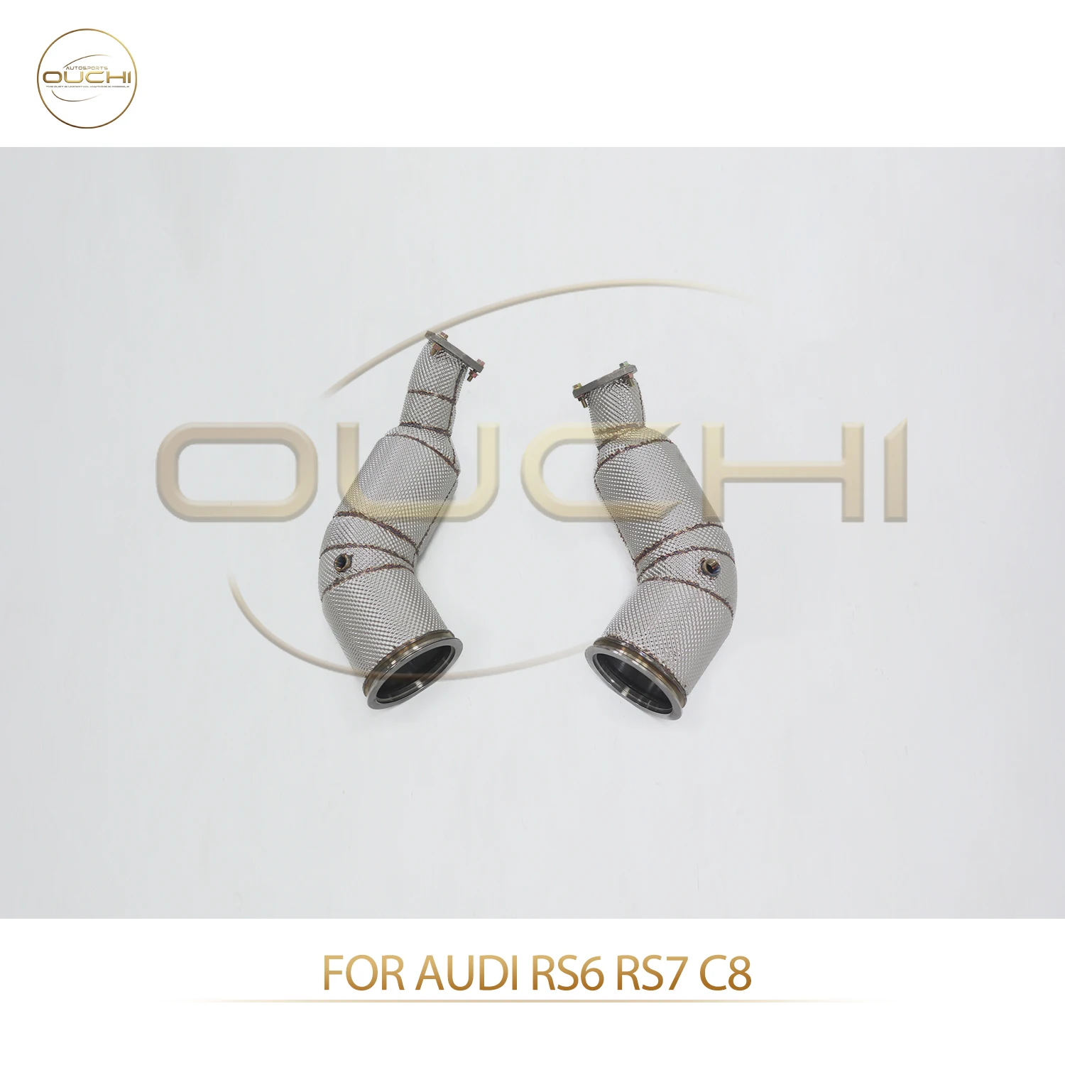 OUCHI Trouble-free Light Stainless Steel Performance Downpipe For AUDI RS6 RS7 C8 Exhaust With Heat Shield Without OPF
OUCHI Trouble-free Light Stainless Steel Performance Downpipe For AUDI RS6 RS7 C8 Exhaust With Heat Shield Without OPF