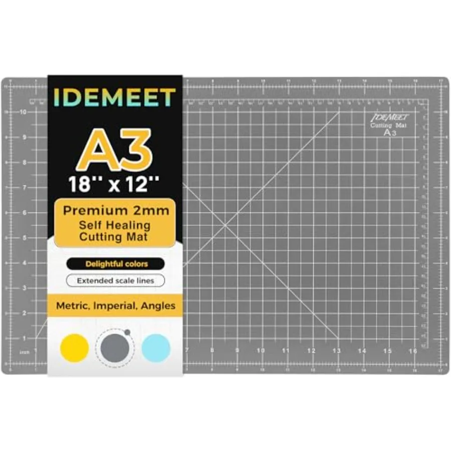 Premium Self Healing Cutting Mat 18'' x 12'', A3 Non-slip Sewing Mat for Quilting, 5-Ply Rotary Cutting Board Double-Sided for
Premium Self Healing Cutting Mat 18'' x 12'', A3 Non-slip Sewing Mat for Quilting, 5-Ply Rotary Cutting Board Double-Sided for