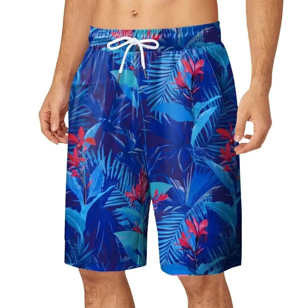 Men's Tropical Plant Print Beach Shorts Drawstring Design Casual Vacation Swim Trunks Breathable Comfortable Daily Wear Shorts
Men's Tropical Plant Print Beach Shorts Drawstring Design Casual Vacation Swim Trunks Breathable Comfortable Daily Wear Shorts