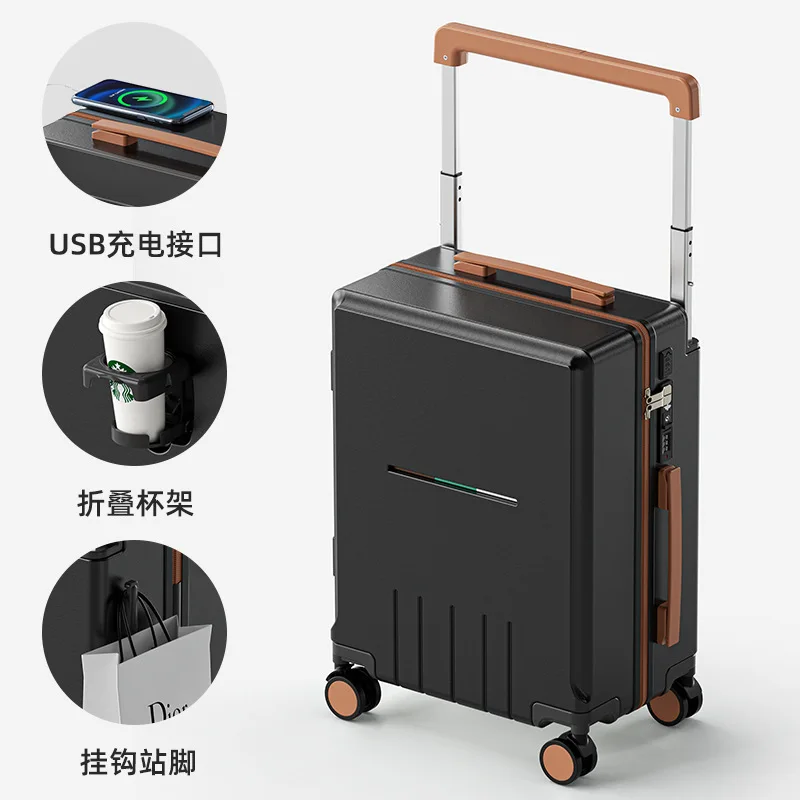 New wide rod Luggage 20-inch Travel Carry-on Thickened Wide Telescopic Handle trolley suitcase 24 inch Fashionable Password Box
New wide rod Luggage 20-inch Travel Carry-on Thickened Wide Telescopic Handle trolley suitcase 24 inch Fashionable Password Box