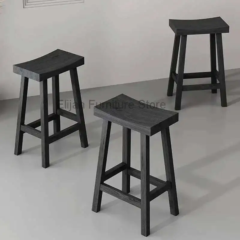 Solid Wood Bar Stools Simple And Casual Home Bar Chair Island Table Black Furniture Banqueta
Solid Wood Bar Stools Simple And Casual Home Bar Chair Island Table Black Furniture Banqueta