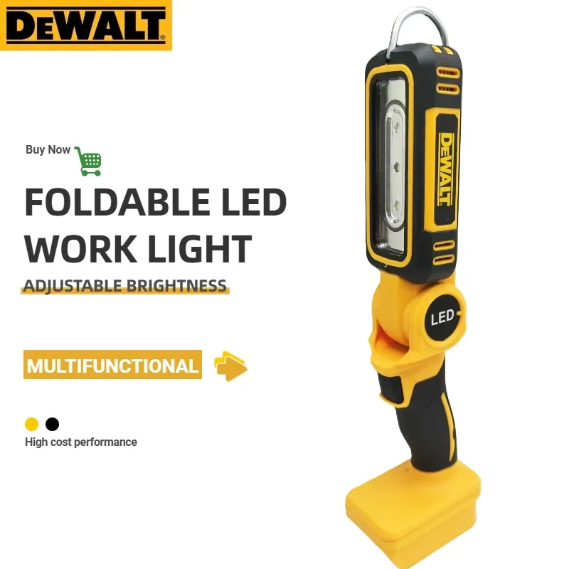 Dewalt 20V Lithium Battery 90 Degree Folding LED Work Light Handheld Multifunctional Portable Camping Torch for Outdoor Camping
Dewalt 20V Lithium Battery 90 Degree Folding LED Work Light Handheld Multifunctional Portable Camping Torch for Outdoor Camping