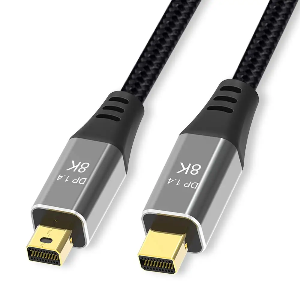 2M 6.6FT Mini DisplayPort to Mini DisplayPort 8K(7680x4320)@60Hz 4K@144Hz Mini DP to Mini DP DP 1.4 8K Ultra HD Cable Converter
2M 6.6FT Mini DisplayPort to Mini DisplayPort 8K(7680x4320)@60Hz 4K@144Hz Mini DP to Mini DP DP 1.4 8K Ultra HD Cable Converter