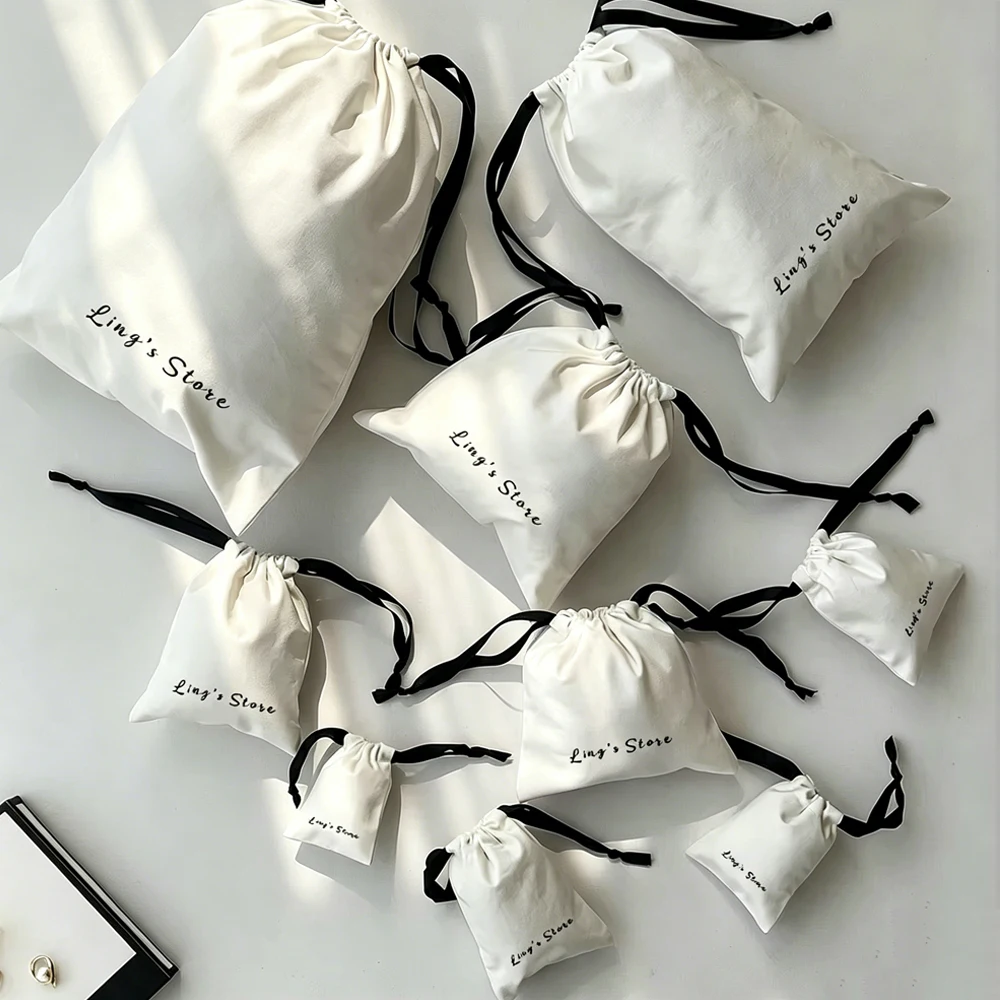 100pcs Personalized Logo White Muslin Jewelry Cotton Gift Bag Canvas Drawstring Ribbon Pouch can Custom Print Name Wedding Favor
100pcs Personalized Logo White Muslin Jewelry Cotton Gift Bag Canvas Drawstring Ribbon Pouch can Custom Print Name Wedding Favor