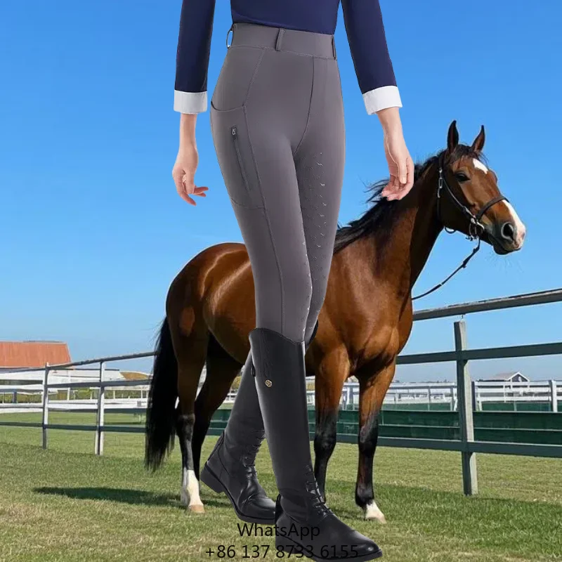 Women's Quick-Drying Equestrian Sports Pants/Tights Durable Anti-Slip Silicone Jodhpur Leggings Horse Riding Spandex Material
Women's Quick-Drying Equestrian Sports Pants/Tights Durable Anti-Slip Silicone Jodhpur Leggings Horse Riding Spandex Material