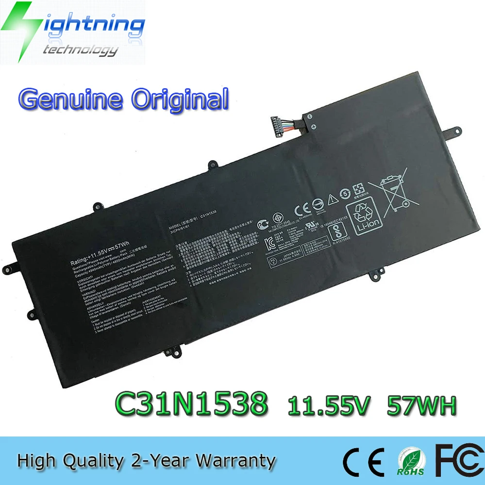 C31N1538 11.55V 57Wh Laptop Battery for Asus ZenBook Flip Q324UA UX360UA UX360UAK etc.
C31N1538 11.55V 57Wh Laptop Battery for Asus ZenBook Flip Q324UA UX360UA UX360UAK etc.