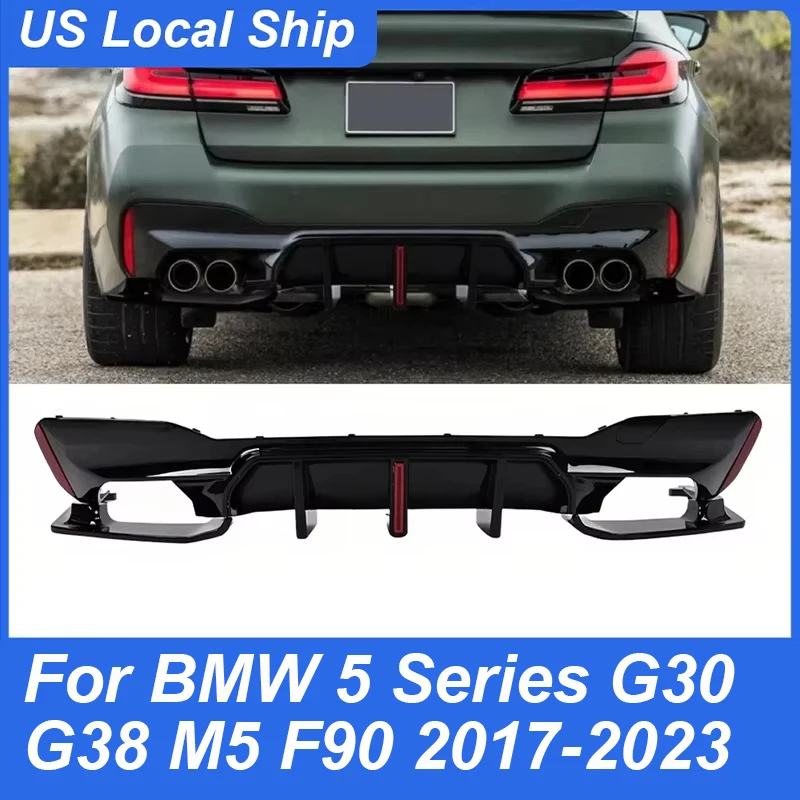 M5 Style Rear Diffuser For BMW 5 Series M5 F90 G30 G38 2017-2023 M Sport Rear Bumper Diffuser Splitters Spoiler with LED Light
M5 Style Rear Diffuser For BMW 5 Series M5 F90 G30 G38 2017-2023 M Sport Rear Bumper Diffuser Splitters Spoiler with LED Light