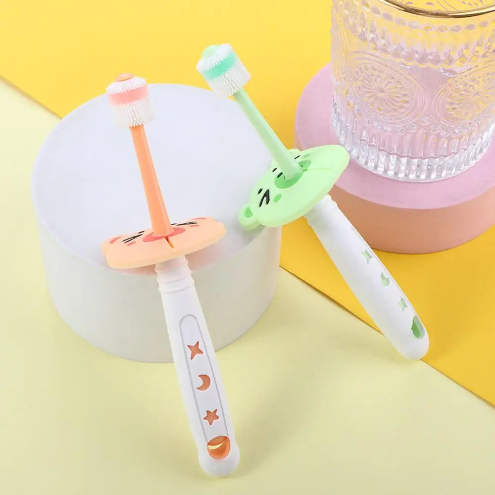 Детские тренировочные зубные щетки с короткой ручкой и нано щетиной, силиконовая зубная щетка на 360 градусов, щетка для ухода за полостью рта
Детские тренировочные зубные щетки с короткой ручкой и нано щетиной, силиконовая зубная щетка на 360 градусов, щетка для ухода за полостью рта