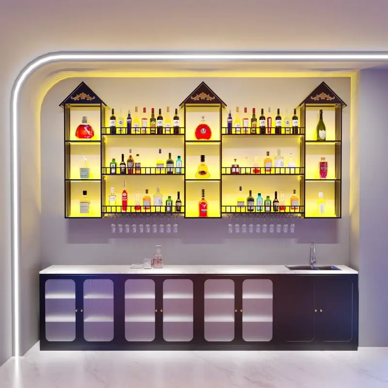 Ресторан, бар, винная витрина, подвесная на стене, винный шкаф, стеллаж для хранения бокалов, современная светящаяся полка
Ресторан, бар, винная витрина, подвесная на стене, винный шкаф, стеллаж для хранения бокалов, современная светящаяся полка