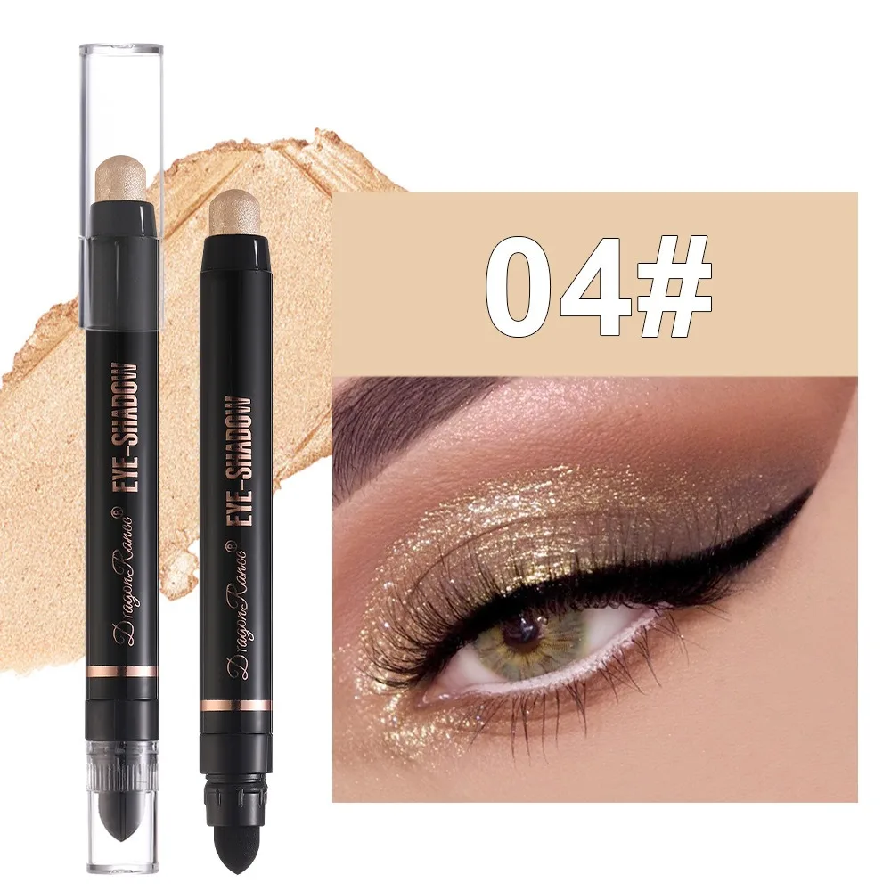 New 12 Colors Eyeshadow Stick Double Head Bling Eye Shadow Pen Pearlescent Smoky Eyeshadow Eye Makeup Tool
New 12 Colors Eyeshadow Stick Double Head Bling Eye Shadow Pen Pearlescent Smoky Eyeshadow Eye Makeup Tool