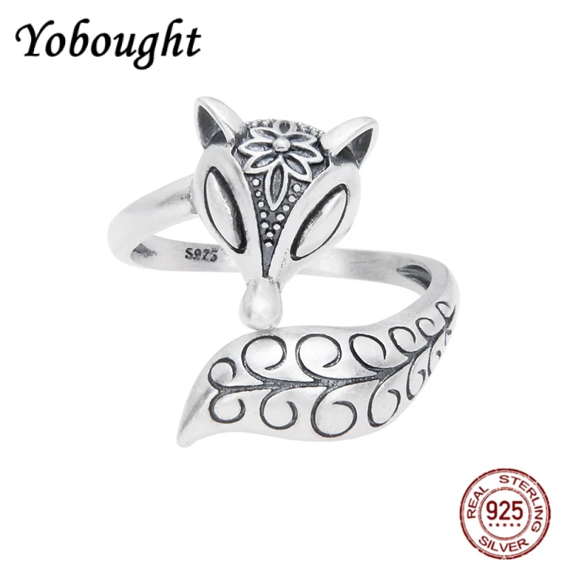 NEW S925 Pure Silver Personalized Matte Fox Ring Women's Retro Fashion Charm Jewelry Gift
NEW S925 Pure Silver Personalized Matte Fox Ring Women's Retro Fashion Charm Jewelry Gift