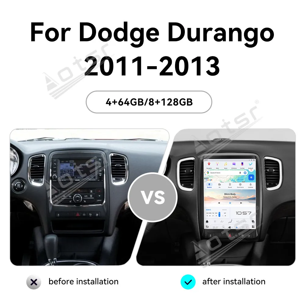 13.8 Inch Android 13 CarPlay Car Radio For Dodge Durango 2011-2013 AI Touch Screen Multimedia Player GPS Navigation DSP Headunit
13.8 Inch Android 13 CarPlay Car Radio For Dodge Durango 2011-2013 AI Touch Screen Multimedia Player GPS Navigation DSP Headunit