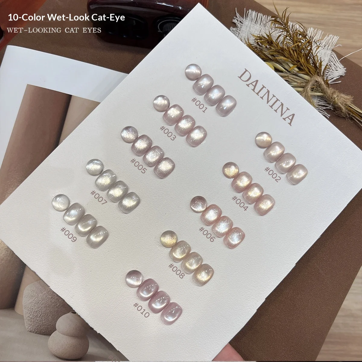 10 Colors Satin Porcelain White Glass Bead Cat Magnetic Nail Gel Set Semi Permanent Soak Off UV LED Vanrish For DIY Manicure
10 Colors Satin Porcelain White Glass Bead Cat Magnetic Nail Gel Set Semi Permanent Soak Off UV LED Vanrish For DIY Manicure