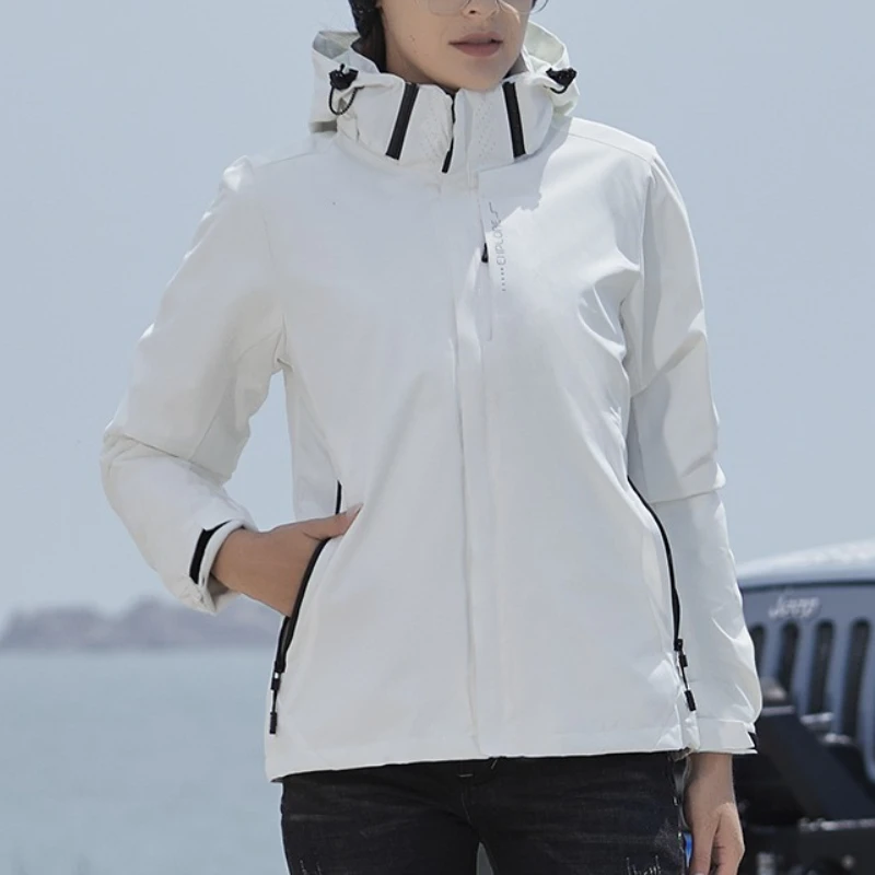 Женские походные куртки, осенние спортивные водонепроницаемые куртки 3 в 1, женские зимние ветрозащитные термостойкие походные пальто с капюшоном
Женские походные куртки, осенние спортивные водонепроницаемые куртки 3 в 1, женские зимние ветрозащитные термостойкие походные пальто с капюшоном