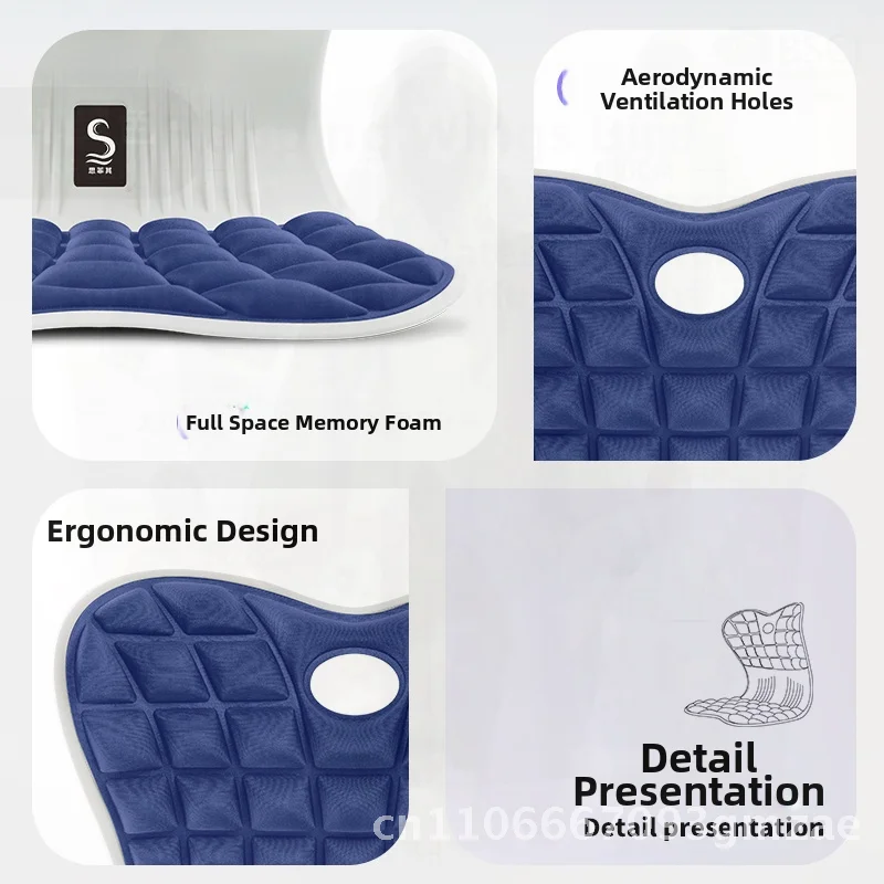 Подушка для поясницы Sifeiqi: интегрированная подушка для сиденья в офисе, удобная подушка для длительного сидения, чисто хлопковая подушка для спинки, корректор осанки
Подушка для поясницы Sifeiqi: интегрированная подушка для сиденья в офисе, удобная подушка для длительного сидения, чисто хлопковая подушка для спинки, корректор осанки