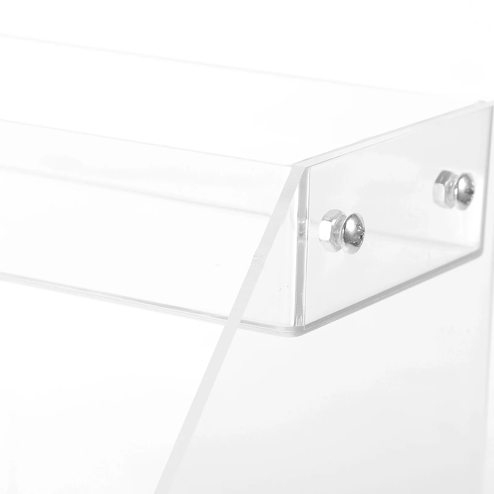 Clear Acrylic Display Riser Shelf Adjustable Height Drink Snack Storage Rack for Countertop Retail Display Organization