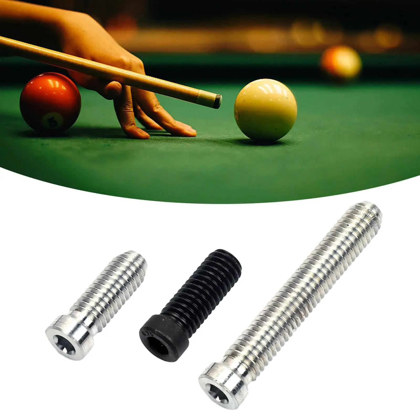 Pool Cue Weight Bolt Lightweight Aluminum Attachment Easy Install Billiard Cue Accessories for Home and Professional Use
Pool Cue Weight Bolt Lightweight Aluminum Attachment Easy Install Billiard Cue Accessories for Home and Professional Use