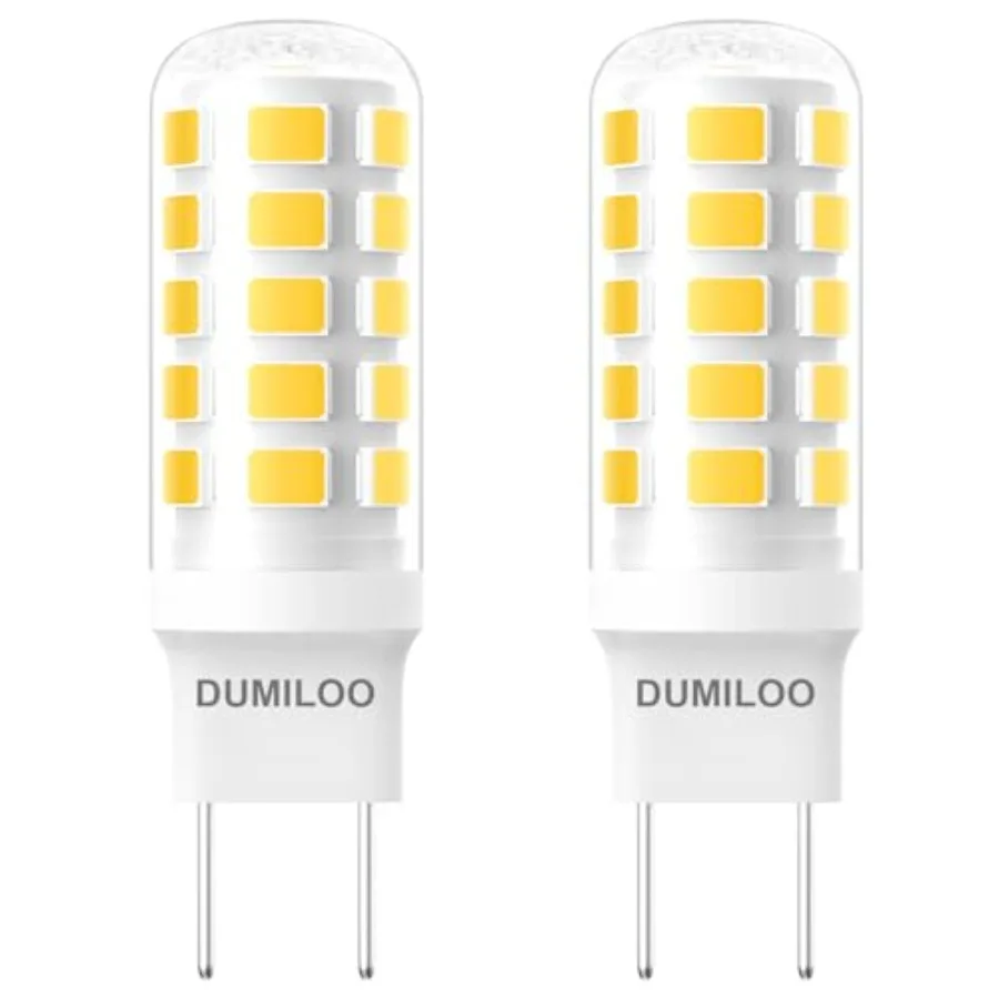 Upgraded Glass LED Microwave Bulb 50W Equivalent, G8 LED Bulb Dimmable Fits for GE Samsung LG Over The Range Microwave Hood, 12
Upgraded Glass LED Microwave Bulb 50W Equivalent, G8 LED Bulb Dimmable Fits for GE Samsung LG Over The Range Microwave Hood, 12