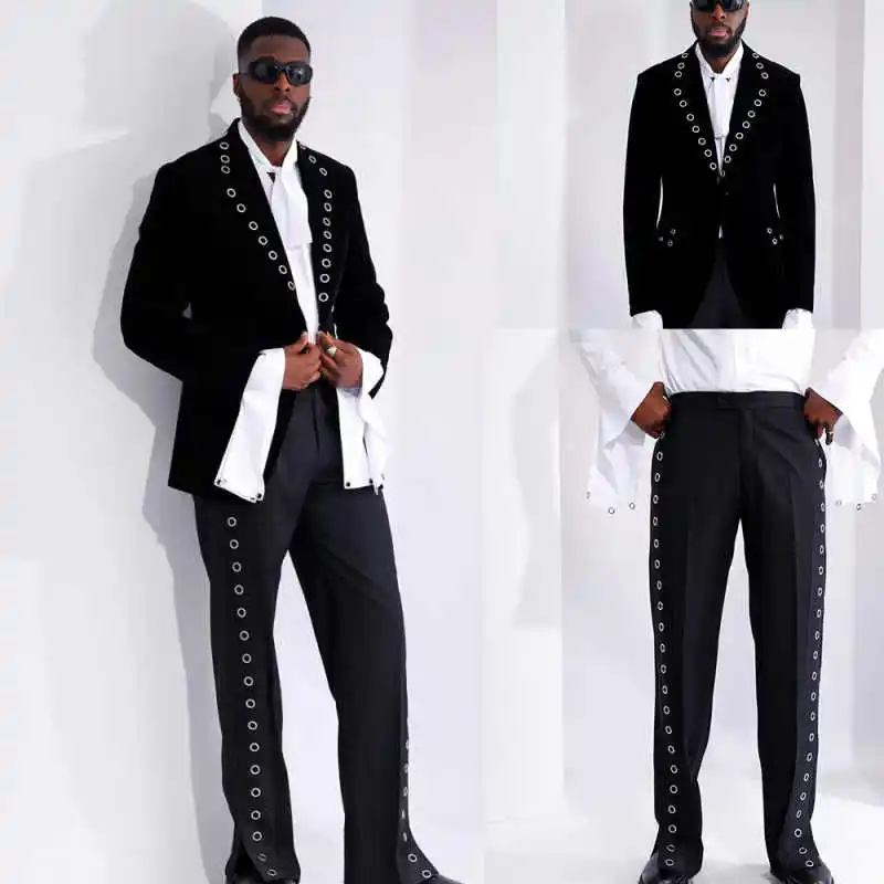 Fashion Suit for Men Business Single Breasted 2 Piece Lapel Men's Casual Suit Formal Business Mens Jackets Streetwear Customized
Fashion Suit for Men Business Single Breasted 2 Piece Lapel Men's Casual Suit Formal Business Mens Jackets Streetwear Customized