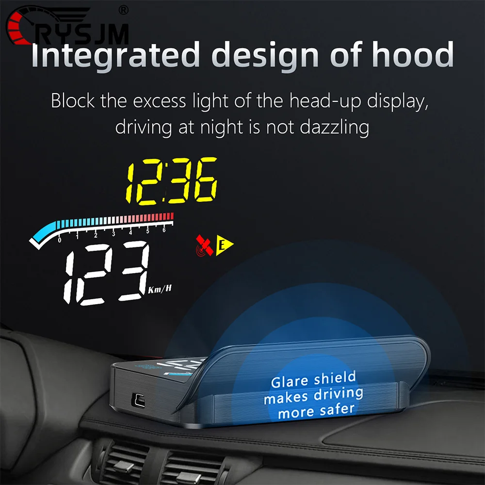 M17 GPS OBD2 Car HUD Digital Speed Head Up Display Water Temp Voltage Fuel Consumption RPM Smart OBD HUD With Overspeed Alarm
M17 GPS OBD2 Car HUD Digital Speed Head Up Display Water Temp Voltage Fuel Consumption RPM Smart OBD HUD With Overspeed Alarm