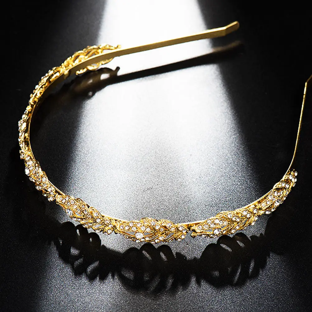 Golden Rhinestone Crown Hair Hoop Women Wedding Hair Accessories Dance Party Church Picnic Event Bridal Headdress
Golden Rhinestone Crown Hair Hoop Women Wedding Hair Accessories Dance Party Church Picnic Event Bridal Headdress
