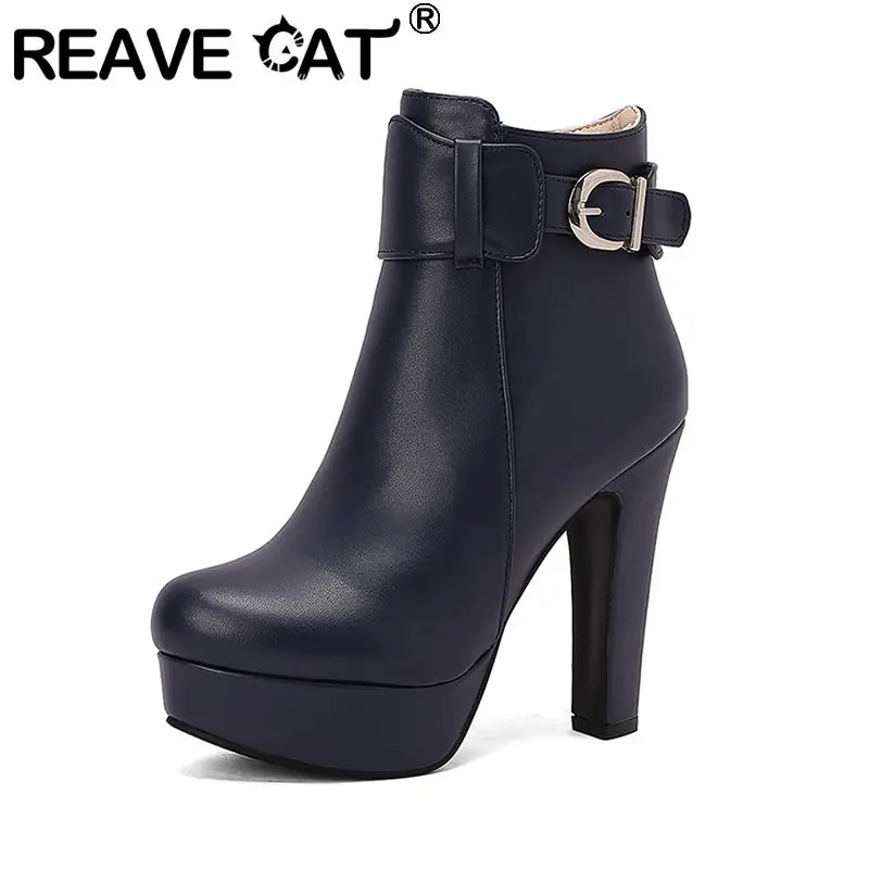 Женские ботильоны с круглым носком REAVE CAT, повседневные ботильоны на массивном высоком каблуке 12 см и платформе, большие размеры 49 50
Женские ботильоны с круглым носком REAVE CAT, повседневные ботильоны на массивном высоком каблуке 12 см и платформе, большие размеры 49 50