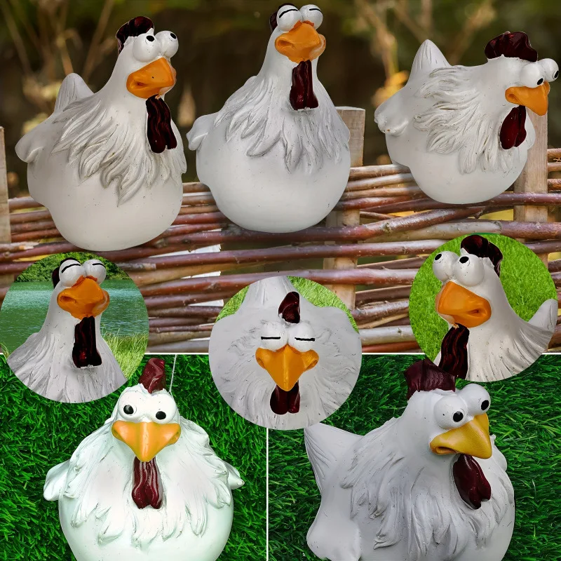 Funny Chicken Fence Decor Statues Resin Garden Farm Yard Chicken Hen Sculpture Art Craft Courtyard Housewarming Home Decoration
Funny Chicken Fence Decor Statues Resin Garden Farm Yard Chicken Hen Sculpture Art Craft Courtyard Housewarming Home Decoration