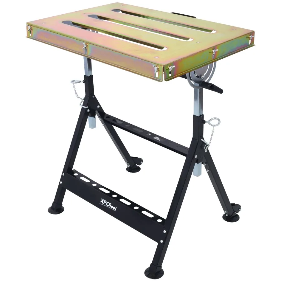 Welding Table 30x20 400lbs Load Capacity Steel Welding Workbench Table on Wheels Folding Work Bench with Three Slot Adjustable
Welding Table 30x20 400lbs Load Capacity Steel Welding Workbench Table on Wheels Folding Work Bench with Three Slot Adjustable