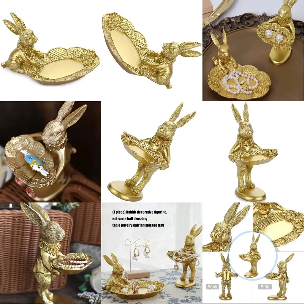 Decorative Resin Rabbit Organizers Tray Earring Storage Entryway Display
Decorative Resin Rabbit Organizers Tray Earring Storage Entryway Display