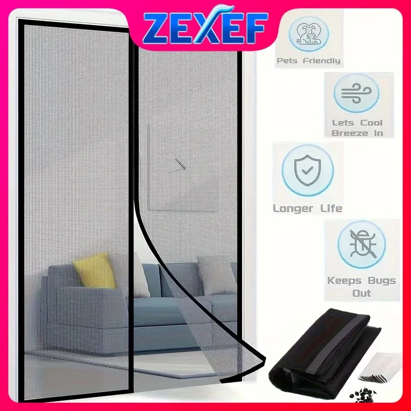 ZEXEF Магнитная крышка для дверных экранов автомобиля, москитная насекомая, муха, немая полосатая занавеска, защита от насекомых, перегородка, вентиляционная пленка для спальни
ZEXEF Магнитная крышка для дверных экранов автомобиля, москитная насекомая, муха, немая полосатая занавеска, защита от насекомых, перегородка, вентиляционная пленка для спальни