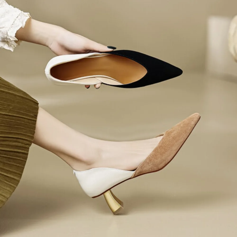 Pointed Toe Stiletto Heels Black Suede Khaki Retro Fashion Women Pumps
Pointed Toe Stiletto Heels Black Suede Khaki Retro Fashion Women Pumps