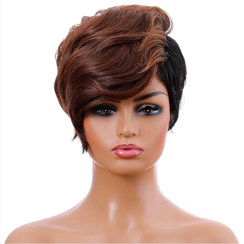 Synthetic Hair Short Straight Wig for African American Women
Synthetic Hair Short Straight Wig for African American Women