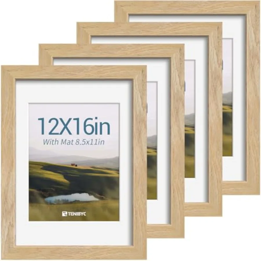 Picture Frame Set - Solid Wood Photo Frames - Tempered Glass - Displays Photo 8.5x with Mat or x without - Room Office Gallery
Picture Frame Set - Solid Wood Photo Frames - Tempered Glass - Displays Photo 8.5x with Mat or x without - Room Office Gallery