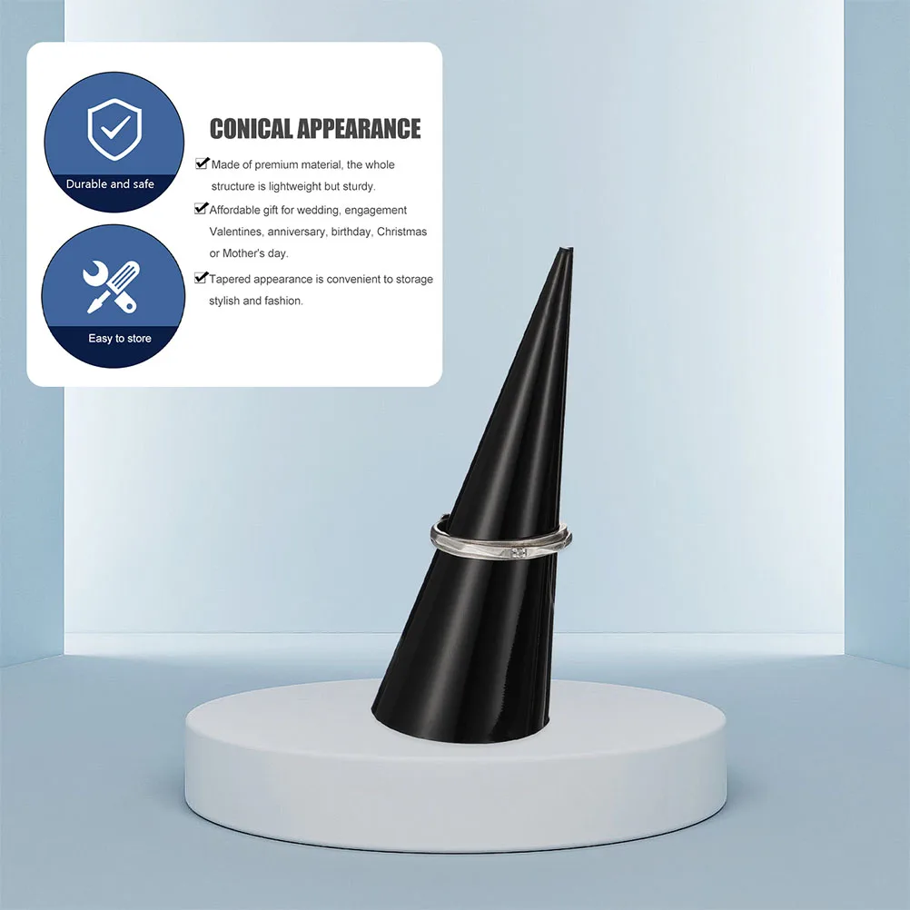 Acrylic Ring Display Stand Holder Cones Rack Finger Shape Rings Showcase Organizer for Jewelry The 
Acrylic Ring Display Stand Holder Cones Rack Finger Shape Rings Showcase Organizer for Jewelry The