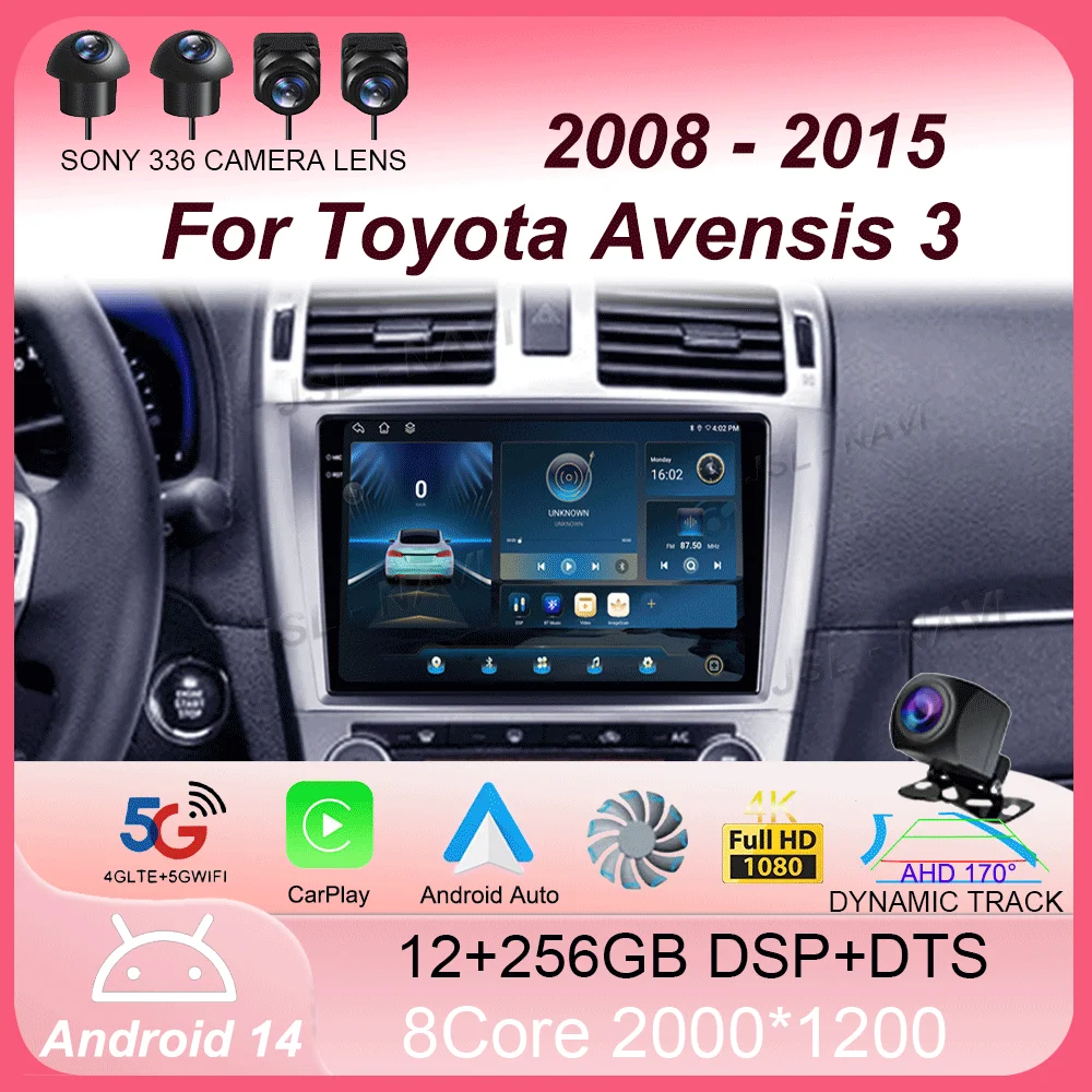 Android 14 For Toyota Avensis 3 2008 - 2015 Carplay Auto 4G+WIFI GPS Car Radio Navigation Multimedia Video Player Stereo BT
Android 14 For Toyota Avensis 3 2008 - 2015 Carplay Auto 4G+WIFI GPS Car Radio Navigation Multimedia Video Player Stereo BT