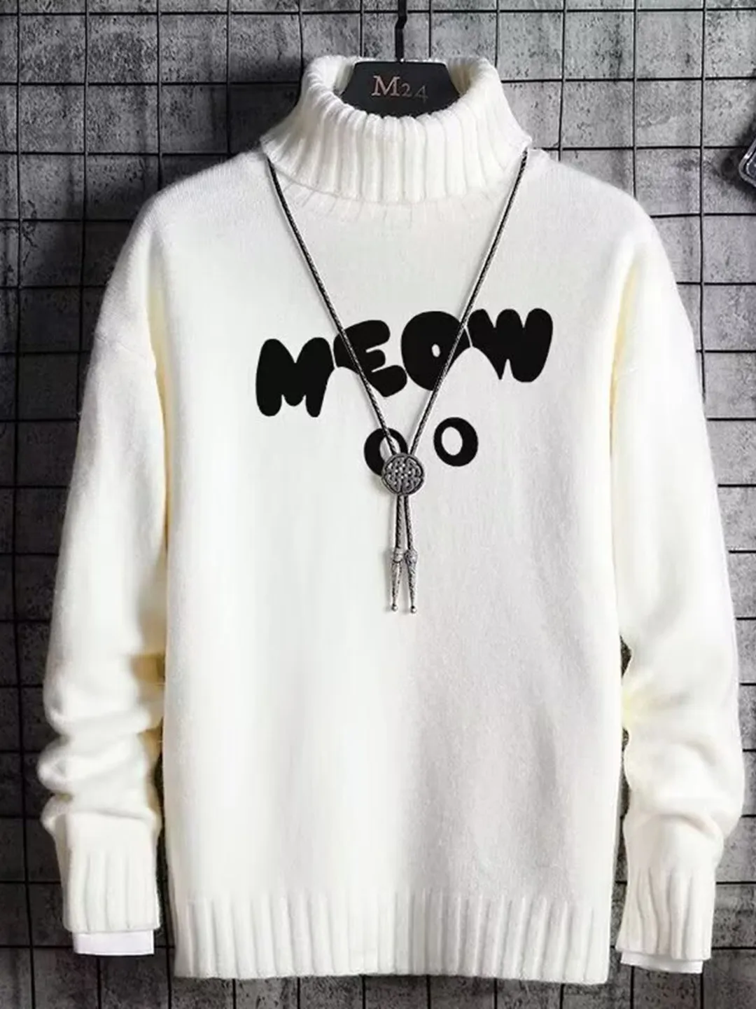 Корейский вязаный свитер с высоким воротником на подкладке для подростков, теплый повседневный длинный пуловер Sve Crew Ne M Faion
Корейский вязаный свитер с высоким воротником на подкладке для подростков, теплый повседневный длинный пуловер Sve Crew Ne M Faion