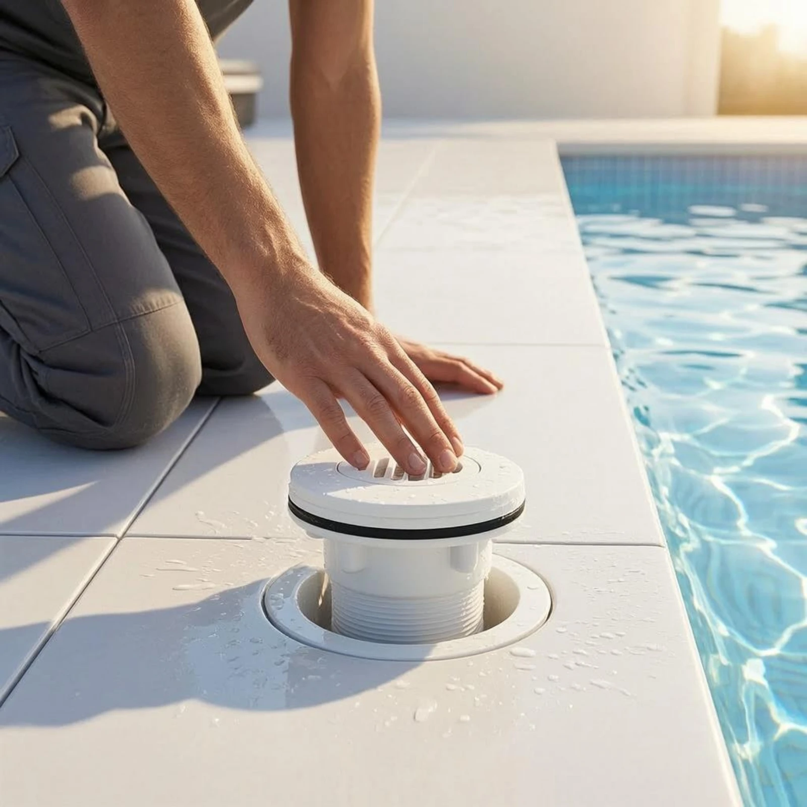Pool Bottom Drain Sealed Seal Suction Drain Fitting Round Top for Film-Lined Pools
Pool Bottom Drain Sealed Seal Suction Drain Fitting Round Top for Film-Lined Pools