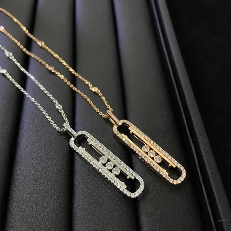 2025 Premium 925 Sterling Silver Sliding 3-Bead Paperclip Necklace - Sparkling Stone-Inlaid Adjustable Design
2025 Premium 925 Sterling Silver Sliding 3-Bead Paperclip Necklace - Sparkling Stone-Inlaid Adjustable Design