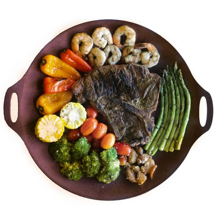 14-дюймовая круглая сковорода-гриль с антипригарным покрытием для корейского барбекю, теппаньяки, тавы, роти, подходит для индукционных плит, произведено в Корее, 14 дюймов
14-дюймовая круглая сковорода-гриль с антипригарным покрытием для корейского барбекю, теппаньяки, тавы, роти, подходит для индукционных плит, произведено в Корее, 14 дюймов