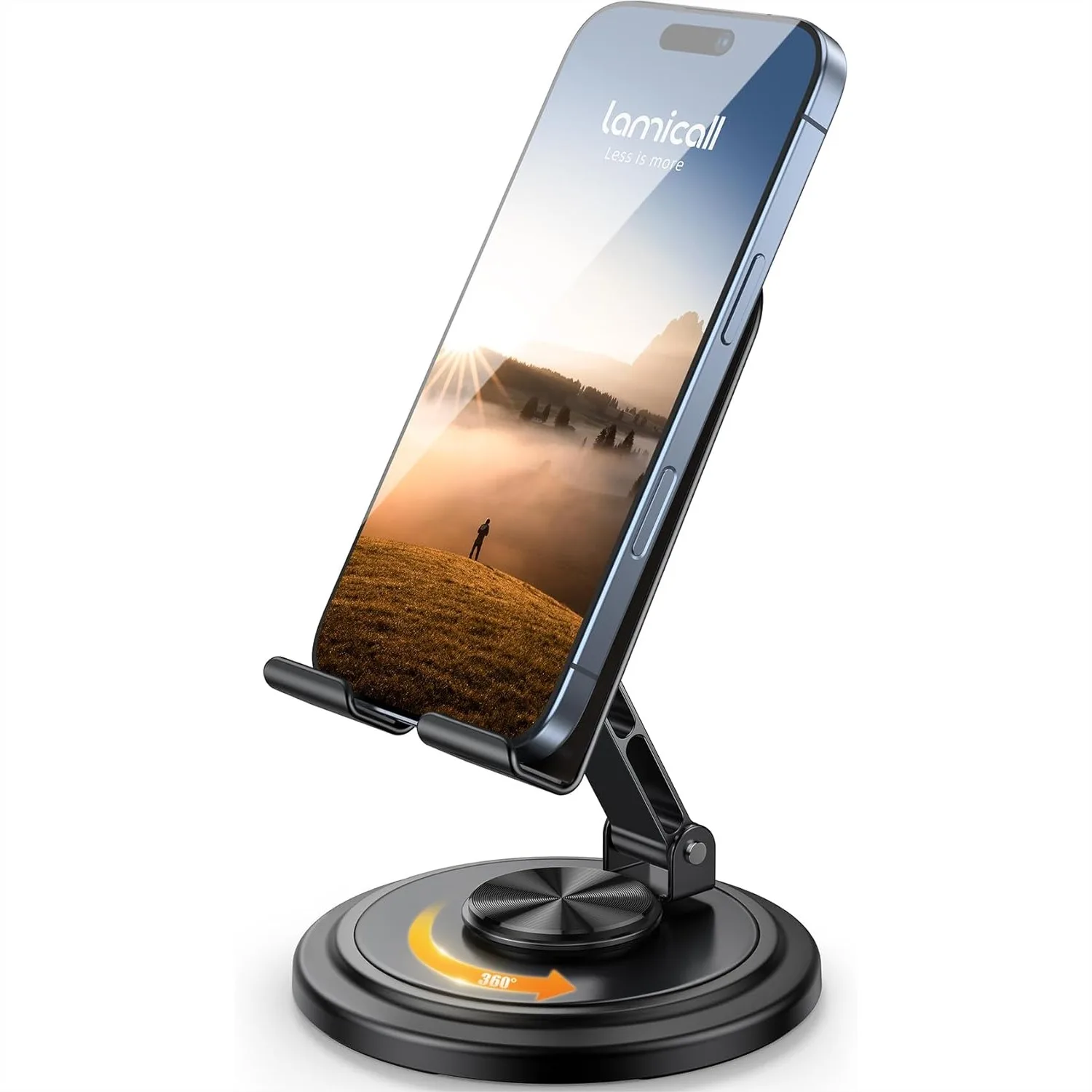Cell Phone Stand for Desk with 360° Rotation, Adjustable Desktop Phone Holder, Foldable Stand for iPhone Galaxy, Office
Cell Phone Stand for Desk with 360° Rotation, Adjustable Desktop Phone Holder, Foldable Stand for iPhone Galaxy, Office