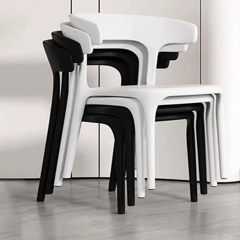 Plastic Horn - Shaped Dining Chair with Backrest: Ideal for Home Use
Plastic Horn - Shaped Dining Chair with Backrest: Ideal for Home Use